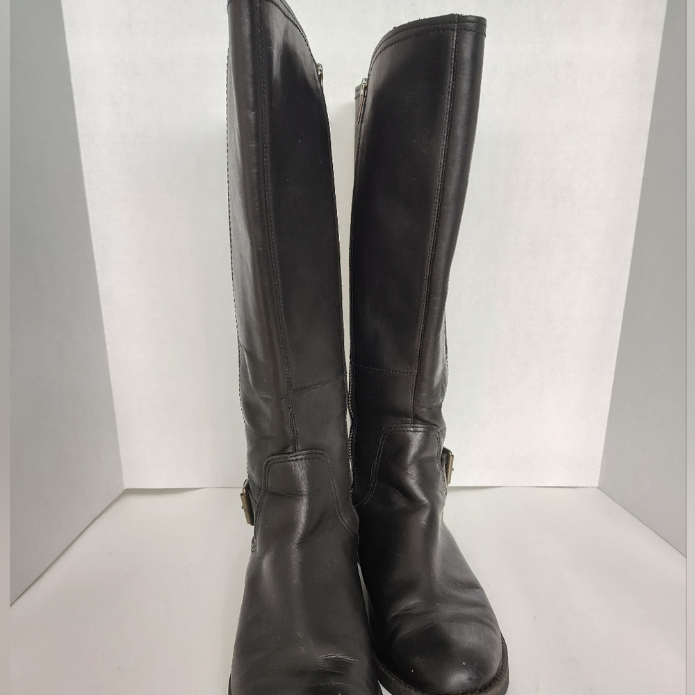 Timberland savin hill black leather riding boots 8 - Picture 5 of 9